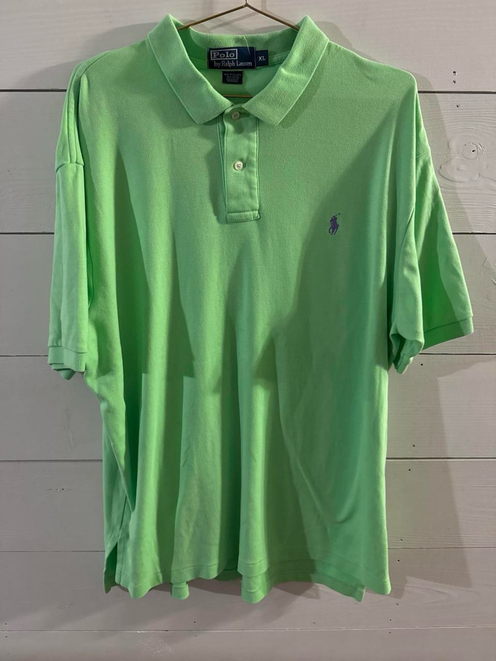 Polo by Ralph Lauren Interlock “Soft Touch” Light Green Men’s Short-Sleeve Polo